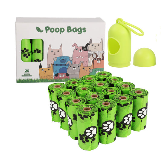 TailTrail™ Eco Poop Bags — 23×33 cm, 15/roll (4–20 rolls) + Optional Dispenser (Tax + Shipping included)
