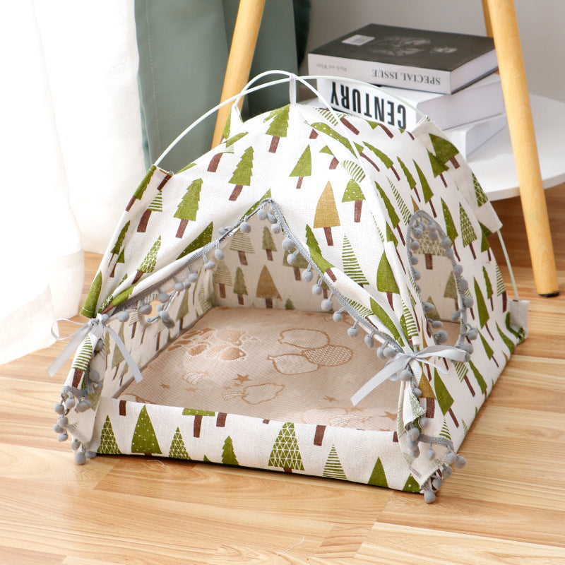 TailTrail™ Outdoor Cat Tent — Enclosed Pet Bed (Breathable, Water-Resistant, S–XL)