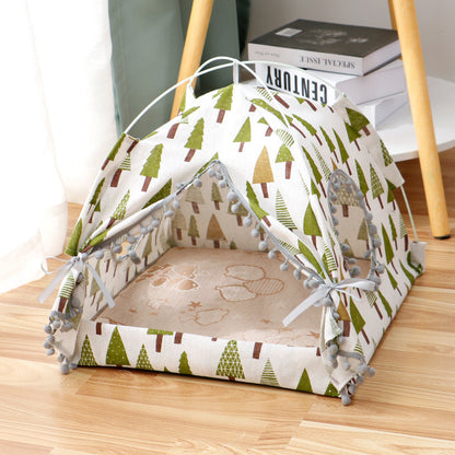 TailTrail™ Outdoor Cat Tent — Enclosed Pet Bed (Breathable, Water-Resistant, S–XL)