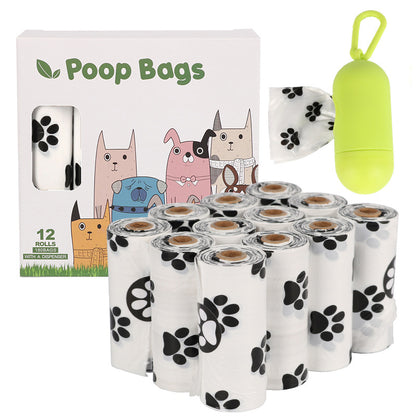 TailTrail™ Eco Poop Bags — 23×33 cm, 15/roll (4–20 rolls) + Optional Dispenser (Tax + Shipping included)