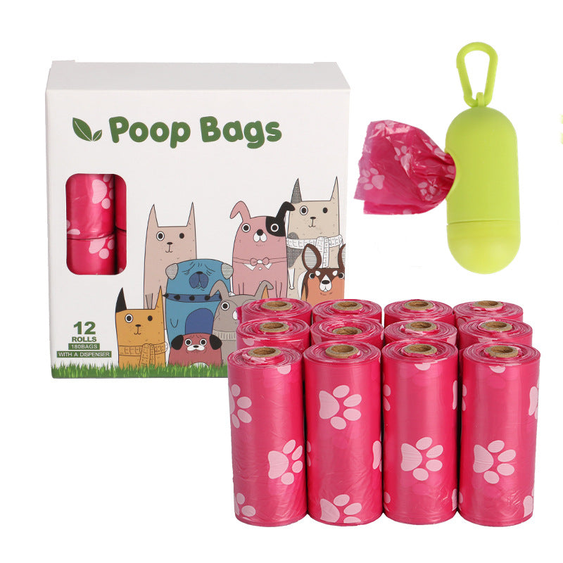 TailTrail™ Eco Poop Bags — 23×33 cm, 15/roll (4–20 rolls) + Optional Dispenser (Tax + Shipping included)