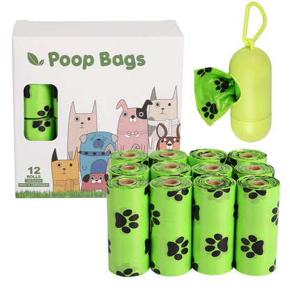 TailTrail™ Eco Poop Bags — 23×33 cm, 15/roll (4–20 rolls) + Optional Dispenser (Tax + Shipping included)
