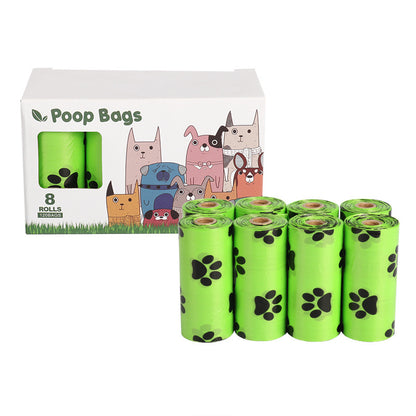 TailTrail™ Eco Poop Bags — 23×33 cm, 15/roll (4–20 rolls) + Optional Dispenser (Tax + Shipping included)
