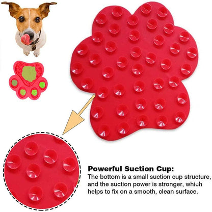 Dog Licking Mat for Anxiety Peanut Butter Slow Feeder Dog Bowls Dog Licking Pad with Strong Suction to Wall for Pet Bathing Grooming,And Dog Training
