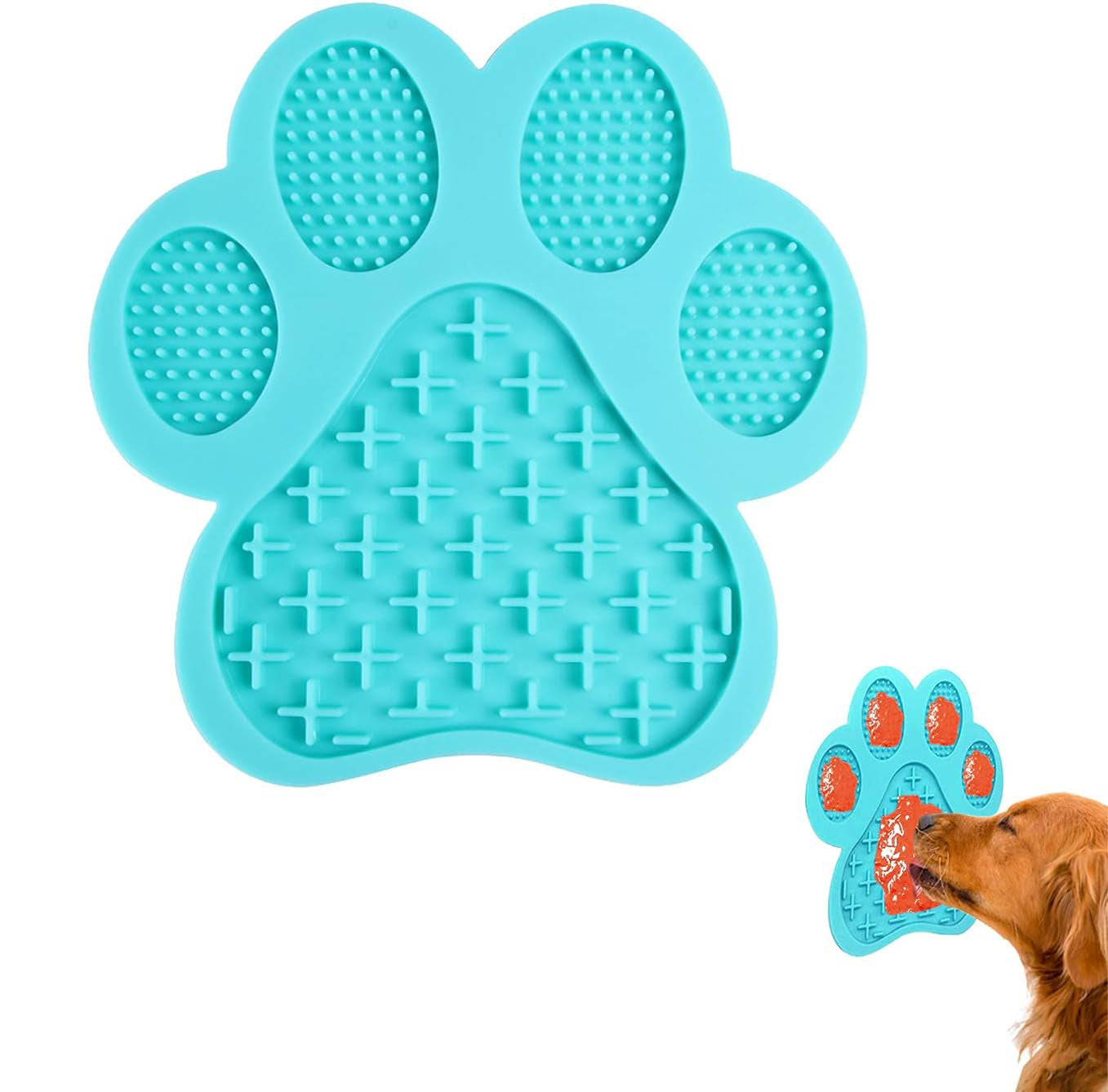 Dog Licking Mat for Anxiety Peanut Butter Slow Feeder Dog Bowls Dog Licking Pad with Strong Suction to Wall for Pet Bathing Grooming,And Dog Training