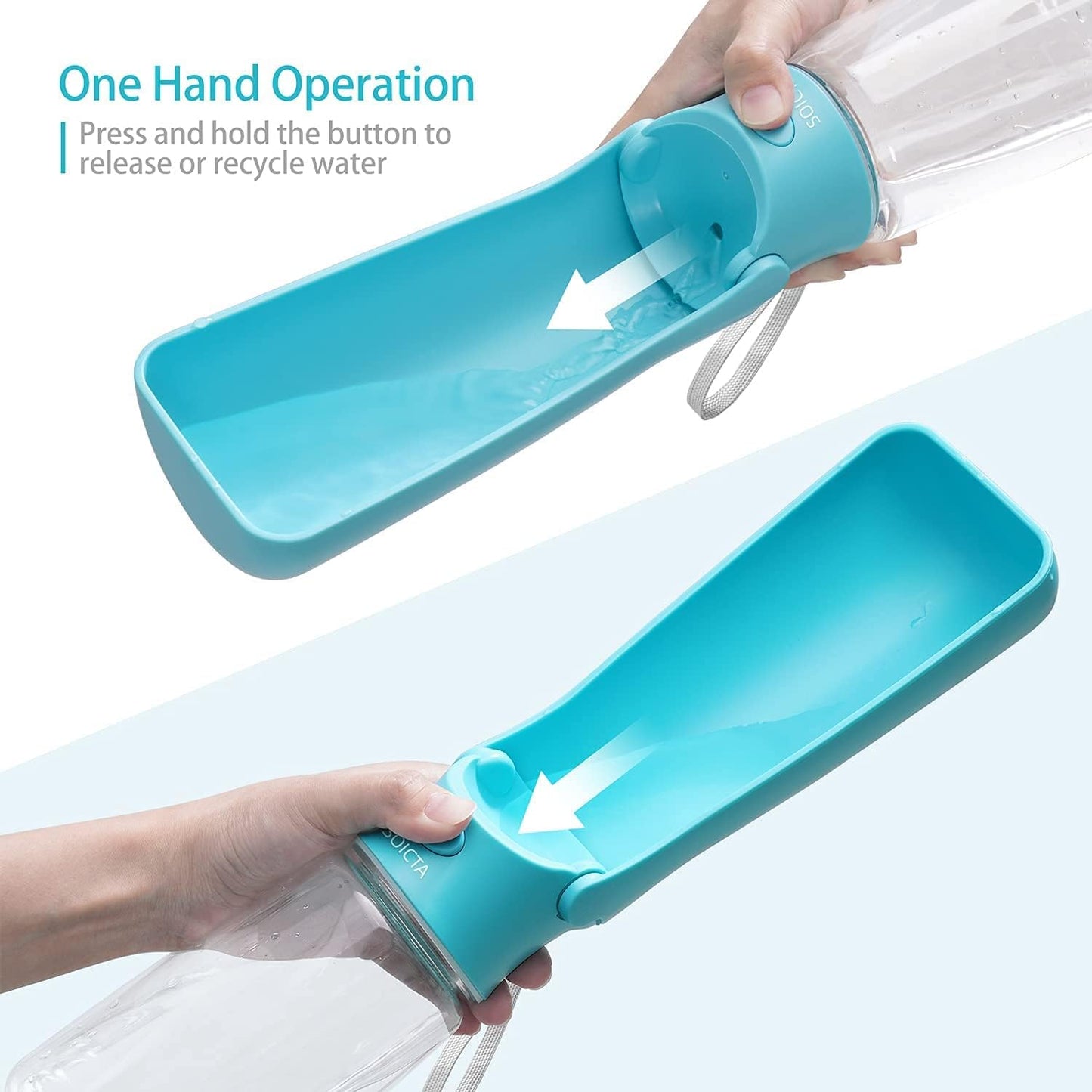 Portable Dog Water Bottle for Walking Portable Pet Water Bottles for Puppy Small Medium Large Dogs Water Dispenser Dog Water Bowl Dog Accessories