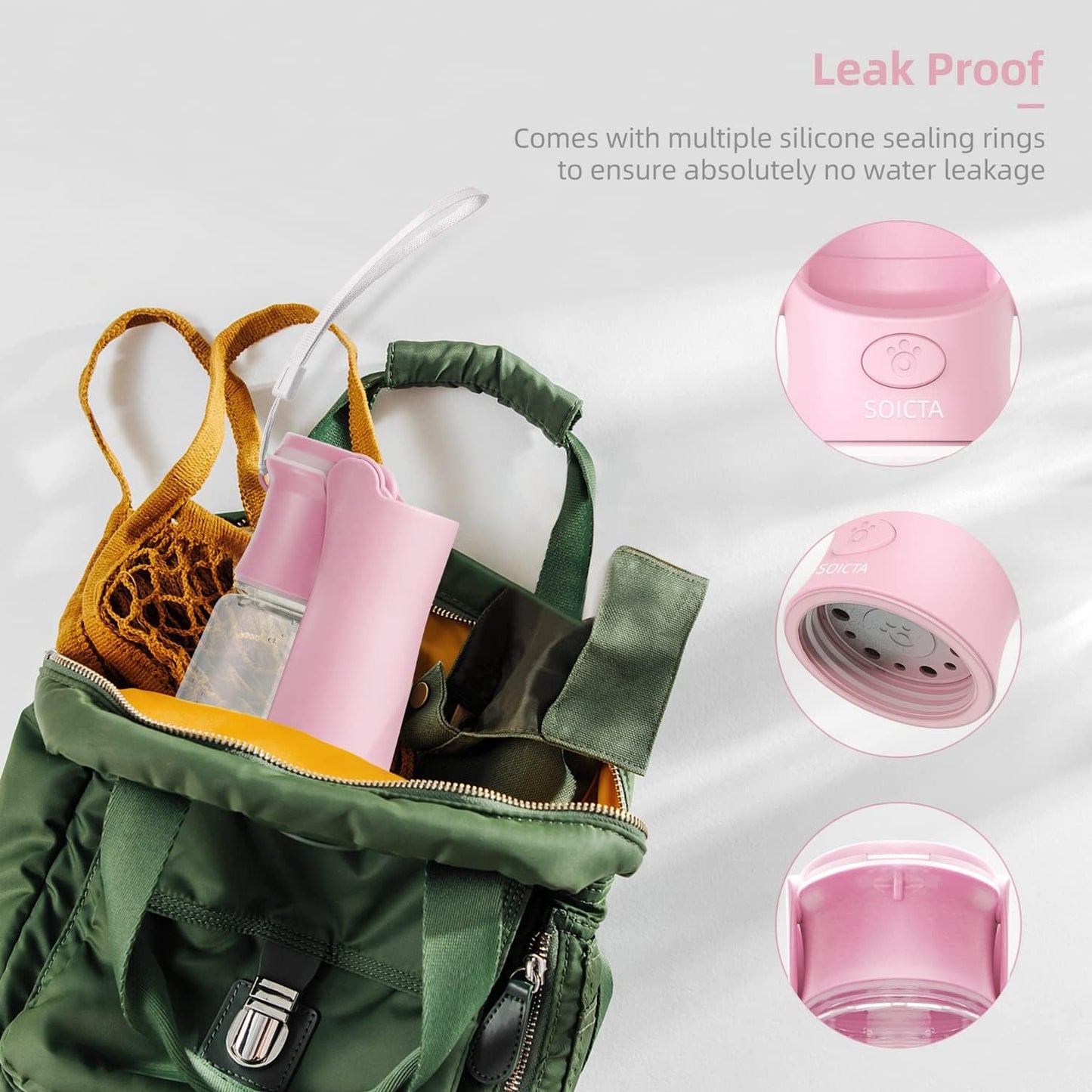 Portable Dog Water Bottle for Walking Portable Pet Water Bottles for Puppy Small Medium Large Dogs Water Dispenser Dog Water Bowl Dog Accessories