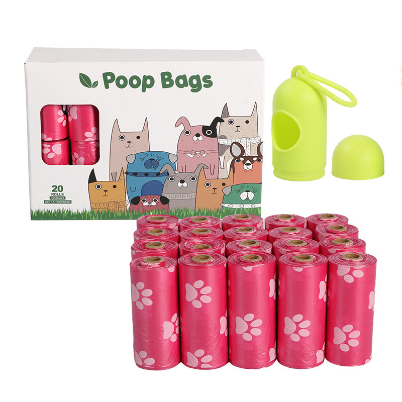 TailTrail™ Eco Poop Bags — 23×33 cm, 15/roll (4–20 rolls) + Optional Dispenser (Tax + Shipping included)