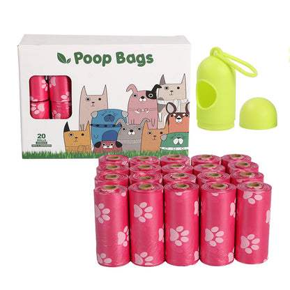TailTrail™ Eco Poop Bags — 23×33 cm, 15/roll (4–20 rolls) + Optional Dispenser (Tax + Shipping included)