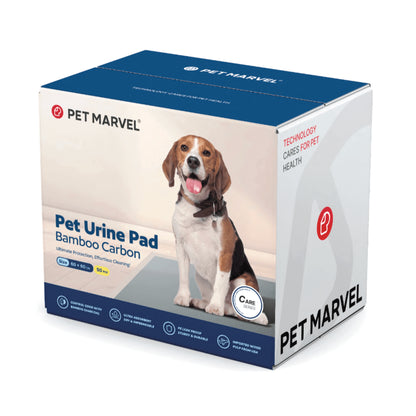 PETMARVEL Disposable Charcoal Puppy Pads Odor Control 24X24 Inches