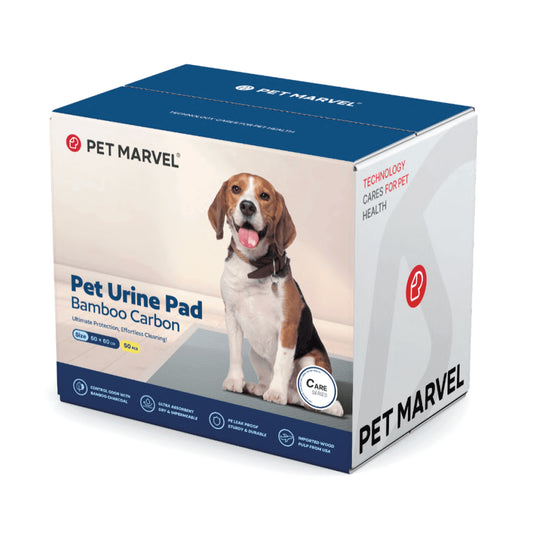 PETMARVEL Disposable Charcoal Puppy Pads Odor Control 24X24 Inches