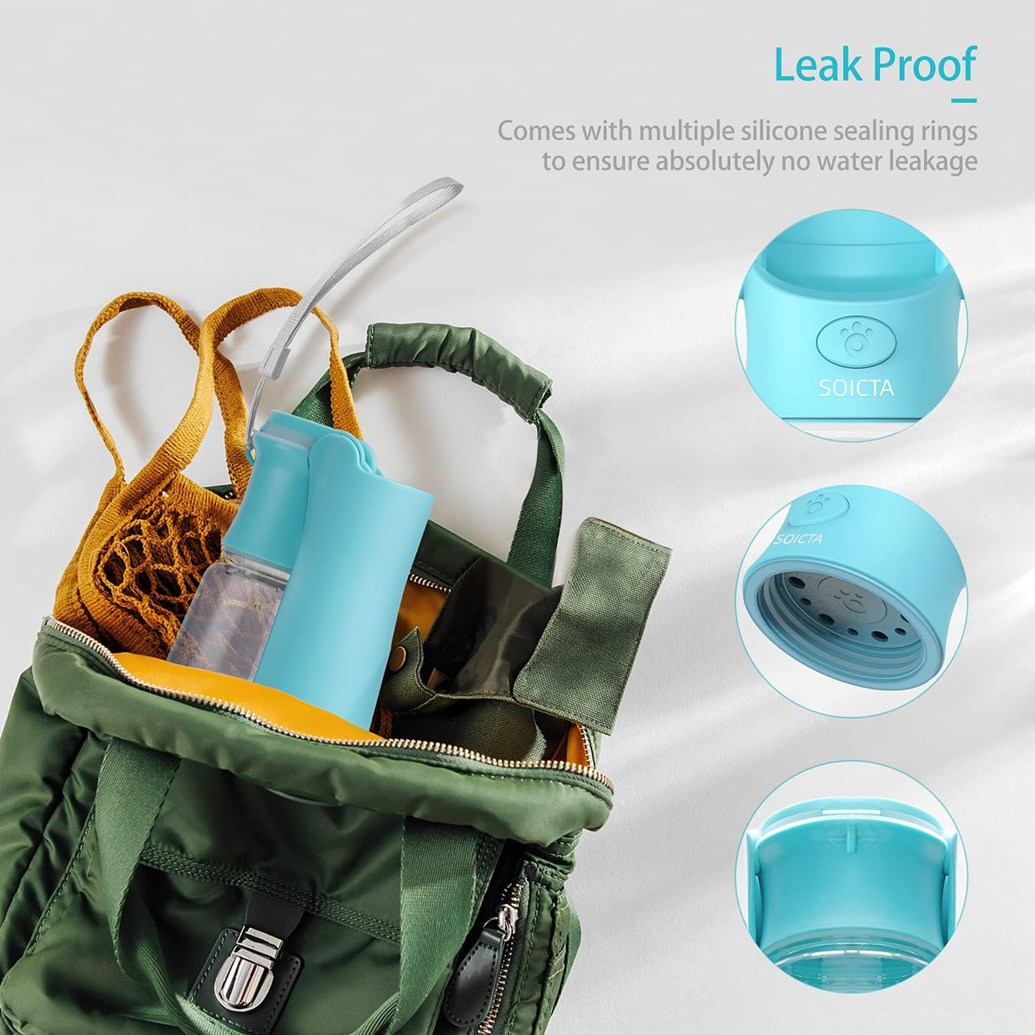 Portable Dog Water Bottle for Walking Portable Pet Water Bottles for Puppy Small Medium Large Dogs Water Dispenser Dog Water Bowl Dog Accessories