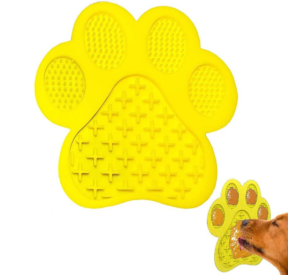 Dog Licking Mat for Anxiety Peanut Butter Slow Feeder Dog Bowls Dog Licking Pad with Strong Suction to Wall for Pet Bathing Grooming,And Dog Training