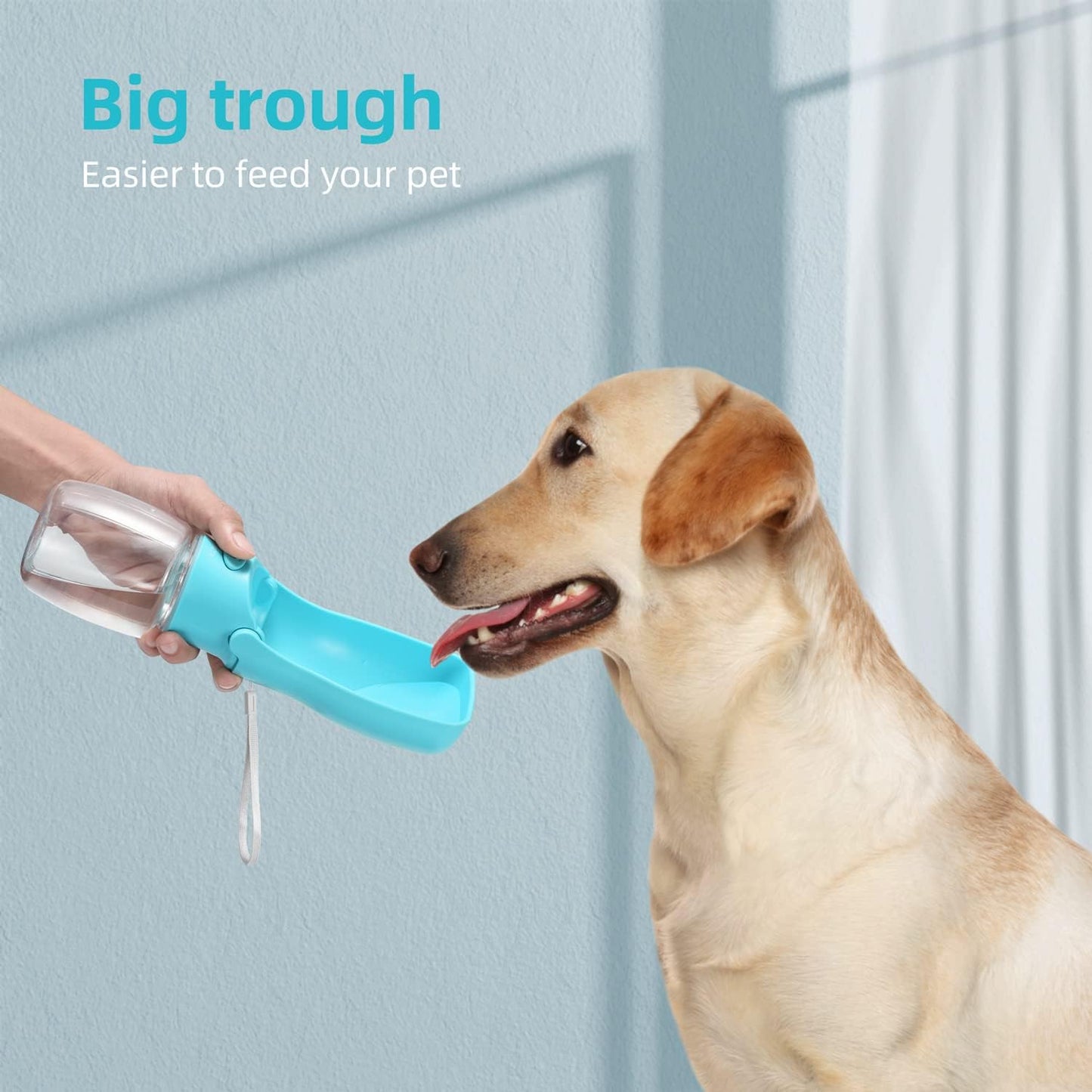 Portable Dog Water Bottle for Walking Portable Pet Water Bottles for Puppy Small Medium Large Dogs Water Dispenser Dog Water Bowl Dog Accessories
