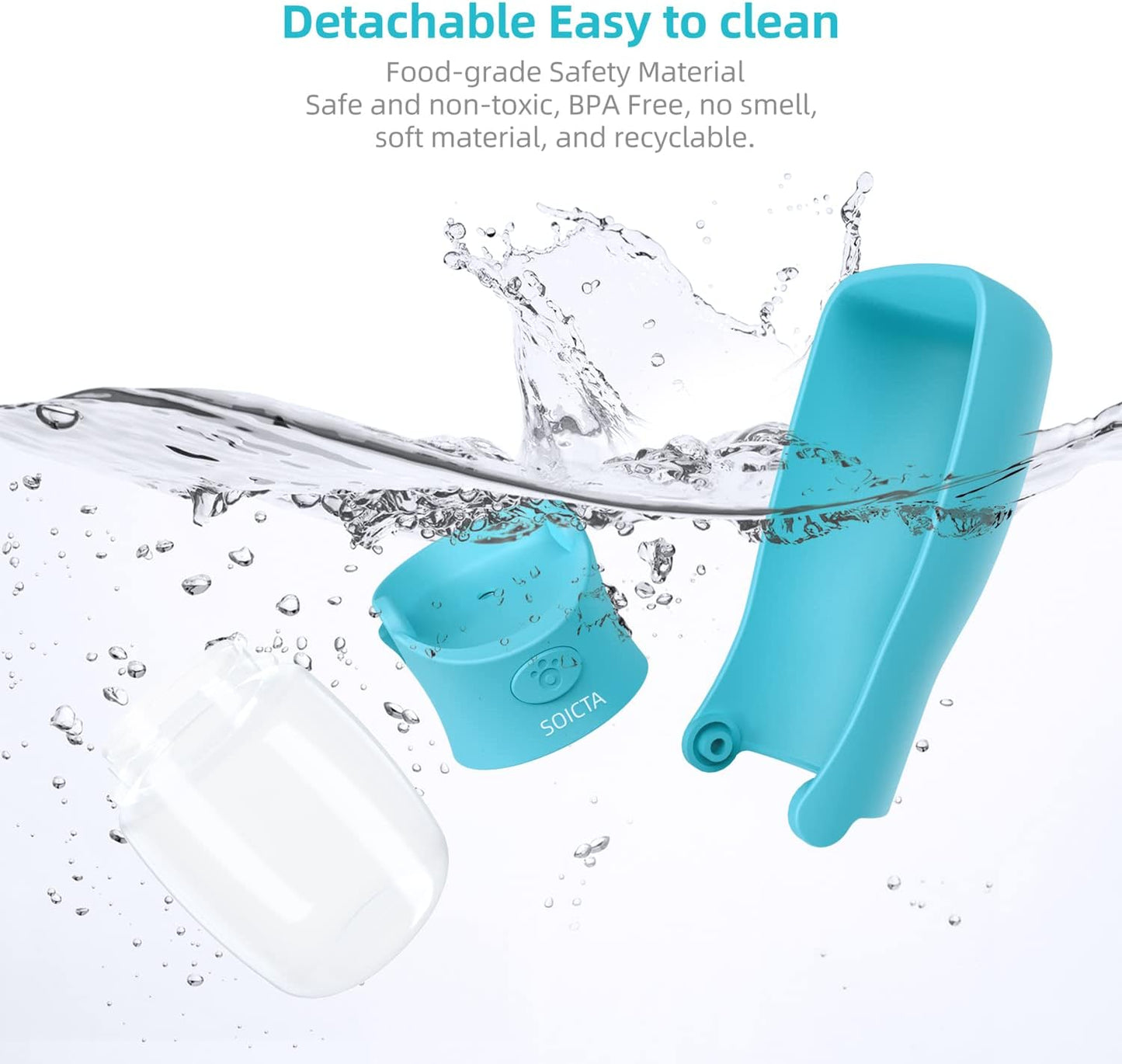 Portable Dog Water Bottle for Walking Portable Pet Water Bottles for Puppy Small Medium Large Dogs Water Dispenser Dog Water Bowl Dog Accessories